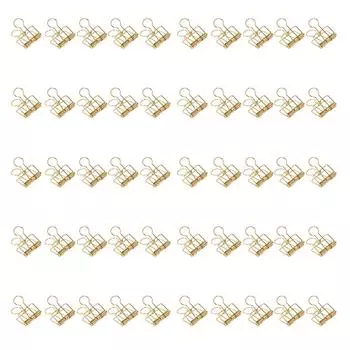 50 шт. зажимов для бумаги 32 мм, металлические, сильная сила зажима, полые зажимы для бумаги для офиса, школы