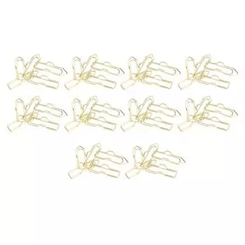 50 шт. зажимов для ручек многоцелевые гальванические милые металлические держатели для ручек для блокнотов журналов Clipb