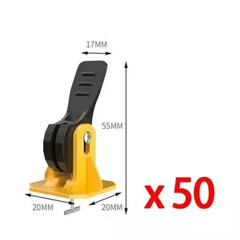 50 шт. зажимов для выравнивания напольной плитки, набор для регулировки уровня, набор для укладки плитки, фиксация плоских керамических стен, строительные инструменты