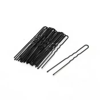 50 шт. женские шпильки U-образной формы, заколки для волос, салонные зажимы, невидимки, черные заколки для волос для женщин 6CM