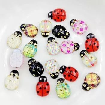 50 шт. жуки с плоской задней частью декоративные акриловые скрапбукинг домашние цветочные декоративные украшения своими руками для скрапбукинга One Size
