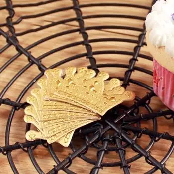 50 шт. Золотая Корона Принцессы Торт Топпер Сувениры Кекс Выбор Свадьба День Рождения Декор