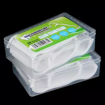 50 шт зубная нить зубочистка чистка межзубных промежутков уход за полостью рта One Size