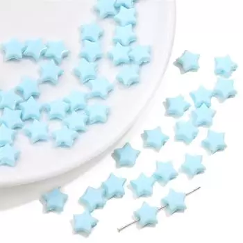 50 шт. Звездные бусины милые акриловые звезды россыпью для самостоятельного изготовления ювелирных изделий браслет ожерелье разноцветный