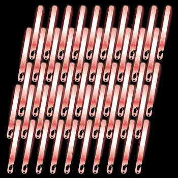 50 штук Красных Lumica Большие вспышки оптом для коммерческого использования Концерты Живые мероприятия Фонарики-ручки Химические огни Фестивали Летние каникулы (Обычный тип) красный