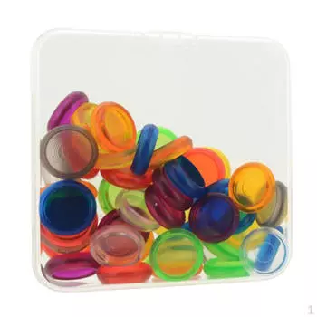 50 штук пластиковых дисков диаметром 18 мм в переплете