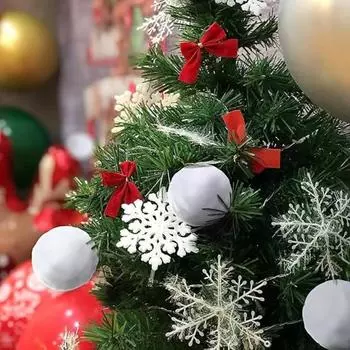 50 штук в упаковке, рождественские искусственные снежки, 3 дюйма, искусственные снежки, игрушка на Рождество