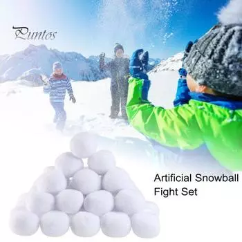 50 штук в упаковке, рождественские поддельные снежки, 3 дюйма, искусственные снежки, игрушка для рождественской зимней игры в снежки на открытом воздухе и семейной игры в метание снега 50pcs
