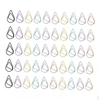 50 скрепок для бумаг, зажимов для конвертов, зажимов, канцелярских принадлежностей для переплета