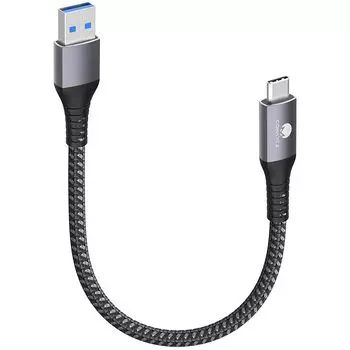[50 см 1 USB-кабель типа C CONMDEX [передача данных 10 Гбит/с, совместимость с Android Auto/CarPlay] USB3.1 Gen2 тип c Быстрая зарядка QC/PD3.0, совместимость с USB-A