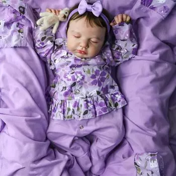 50 см 3D-краска для кожи с венами Мягкий силиконовый реборн мальчик спящий ребенок кукла игрушка для девочки как настоящее тканевое тело ручная работа искусство Bebe 50cm 20inch