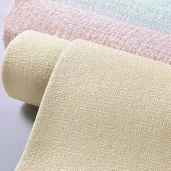 50 см*5 м / рулон 3D самоклеящиеся толстые водонепроницаемые обои льняные текстурированные чистые цвета декоративные отремонтированные наклейки для дома бежевый