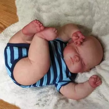 50 см большой толстый мальчик лысый реборн ребенок кукла-симулятор полностью виниловая ткань тело дополнительная кукла возрождения мягкая на ощупь пухлая девочка игрушка кукла детские рождественские подарки cloth body