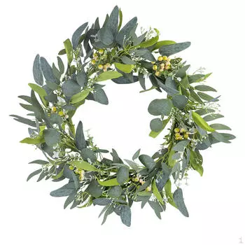 50 см искусственный эвкалиптовый венок приветственный знак многофункциональное украшение входной двери для свадьбы