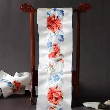 50 см китайская жаккардовая вышитая лента ткань ретро вышивка тесьма кружевная отделка платье ханьфу одежда занавески DIY аксессуары 50cm