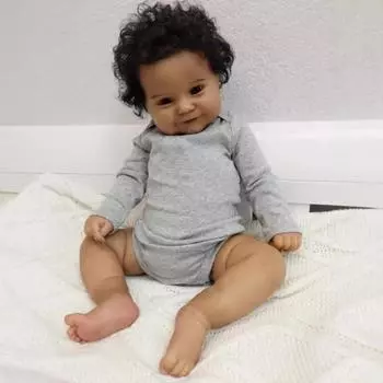 50 см кукла Maddie Simulation Baby Rebirth, милая детская игрушка-компаньон 50cm серый