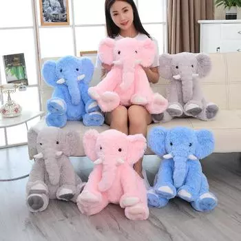 50 см милая детская плюшевая игрушка мягкая успокаивающая слоненок товарищ по играм спокойная кукла детская игрушка слон подушка плюшевые игрушки мягкая кукла 50cm