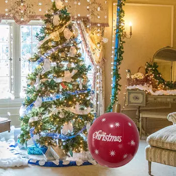 50 см надувной рождественский шар наружное украшение украшение для двора праздник Merry Christmas Word
