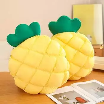 50 см плюшевая игрушка в виде фрукта ананаса, мягкая, реалистичная, как у растения, подушка для сна, кукла, игрушки для детей, девочек, украшение для дома 50cm жёлтый