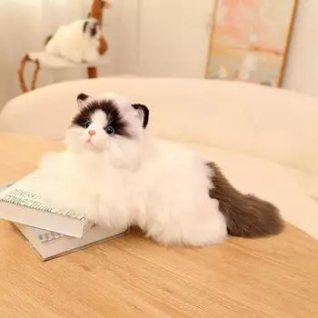 50 см Реалистичная тряпичная кошка Плюшевые игрушки Мягкая игрушка Плюшевая Симуляция Кошка Игрушка Подарки на день рождения Девочка Ребенок 50cm