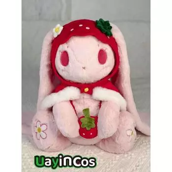 50 см розовый клубничный кролик граф Дракула кролик плюшевая кукла рюкзак сумка скелет кукла аниме игрушка детские подарки In Stock