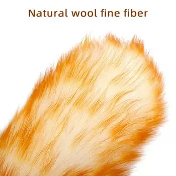 50 см шерстяная тряпка мягкая пушистая тряпка щетка для уборки деревянная ручка антистатические автомобильные бытовые чистящие средства для паутины пыли светло-желтого