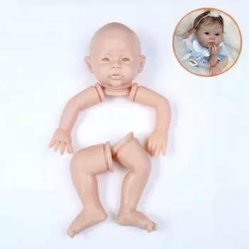 50 см силиконовая голова, тело и конечности, наборы для кукол Raven Reborn, неокрашенные детали для кукол-новорожденных, пустая незаконченная форма для кукол, аксессуары для кукол-реборн Bebe 50cm