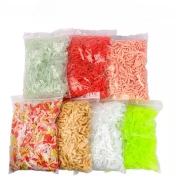 50 светящихся бионических мягких приманок: Мучные черви, личинки и дождевые черви, рыбный мускусный запах Less than 1000 packs, Luminous + $0.2