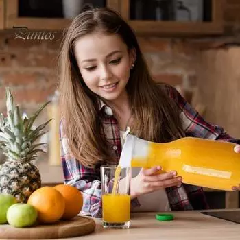 50 унций графин для сока с крышками герметичный кувшин для напитков для хранения в холодильнике легко наливаемый контейнер для молока бутылки для напитков для бара морозильника Sets