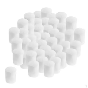 50 упаковок гидропонных губок, цилиндрическая среда для выращивания — 3 размера, белые 19 x 25mm