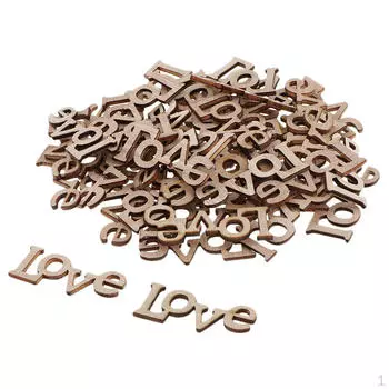 50 упаковок незавершенных деревянных ломтиков, мини-деревянные украшения, рождественские украшения