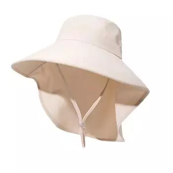 50+ UPF Sun Protection Hat Anti-UV Women Bucket Hats Adjustable Wide Brim Sun Hat with Neck Cover