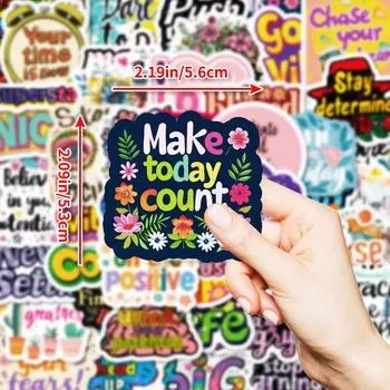 50 Вдохновляющих английских граффити-стикеров Сделай сам Чемодан Холодильник Ноутбук Скейтборд Декоративные стикеры