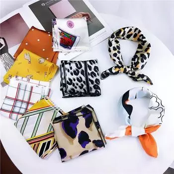 50 Весна/Лето Новый Маленький Шарф Маленький Квадратный Шарф Женский Профессиональное Украшение Печатный Профессиональный Модный Шарф 50*50cm