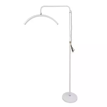 50 Вт 19-дюймовый светодиодный напольный светильник 3000K6000K в форме полумесяца 5 яркостей лампа для красоты ресниц белый EU Plug