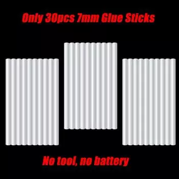 50 Вт Беспроводной термоклеевой пистолет с 30 шт. 7 мм клеевыми стержнями, инструмент для ремонта «сделай сам», подходит для Milwaukee/Dewalt/Makita 18 В, литий-ионный аккумулятор 50W
