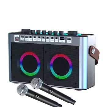 50 Вт большой мощности для дома, КТВ аудиосистема, беспроводной микрофон, живая звуковая карта, Bluetooth-динамик, встроенная машина, оборудование K-song, ТВ-проектор