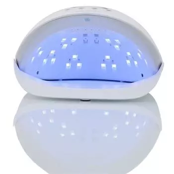 50 Вт светодиодная УФ-лампа для сушки ногтей, маникюрные кнопки, лампы 30-х/60-х/90-х годов для ногтей белый