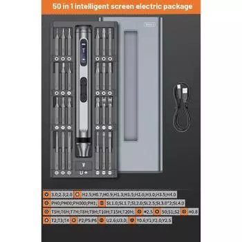 50 в 1 электрическая отвертка прецизионный ремонт электроинструменты набор магнитных отверток для бытовой техники часы телефоны