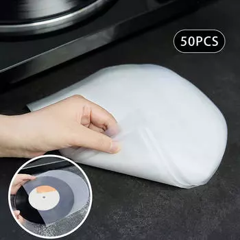50 виниловых пластинок с внутренними рукавами, прозрачная прочная внешняя обложка для хранения 7 inch