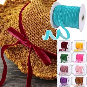 50 ярдов бархатной ленты для свадебной вечеринки, ручной работы, для рождественских подарков, лент, бантов для волос, украшений, декора своими руками, аксессуаров 50 Yards