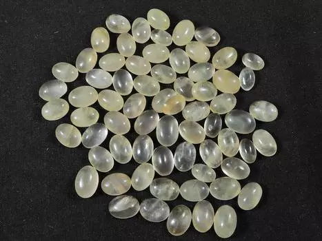 50Cts. Натуральный нежно-розовый кварц овальный россыпью драгоценный камень 69 шт. лот 05X07MM RQ-1371