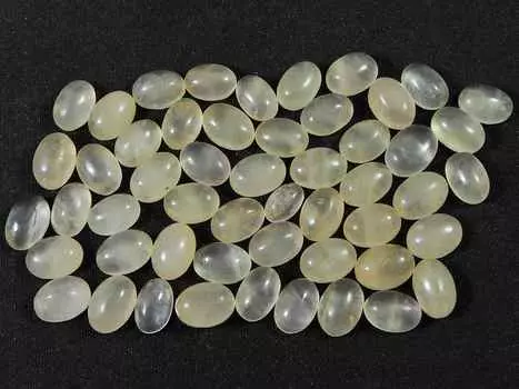 50Cts. Natural Baby Pink Rose Quartz Oval Loose Gemstone 52Pcs lot 05X07MM RQ-1383