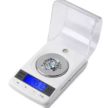 50g 0.001g LCD Digital Jewelry Scales Precision Diamond Laboratory Weight Balance Medicinal Electronic Scale with USB cable