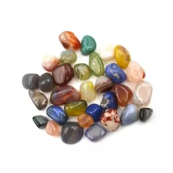 50G смешанные цвета натуральный агат камни драгоценный камень рок падение камень 20 мм украшение