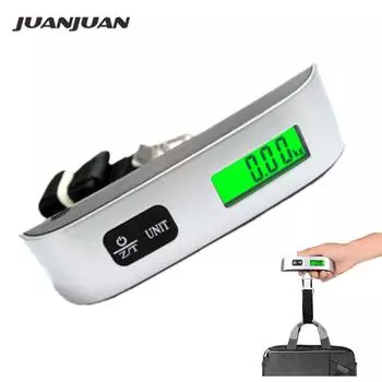 50kg/110lb Digital Luggage Scale With Backlight Electronic Portable Suitcase Travel Weighs Baggage Bag Hanging Scales