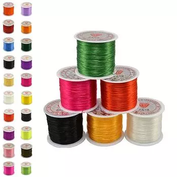 50M прочный эластичный шнур проволочный канат бусина 0.5Mm