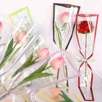 50PC Bouquet Packaging Bags Festival Cellophane Valentine s Day Multiple Colors Available оранжевый