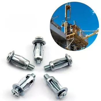 50Pcs 0.79 in Length M4 Jack Nut Durable Silver Carbon Steel with Screws Assembly Petal Nuts License Plates&Billboards