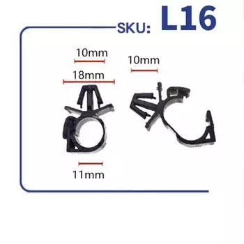 50Pcs/100Pcs Car Wire Clips Wiring Harness Loom Routing Clip Fastener ID 11mm Engine Bay Wire Harness Routing Clip Replacement чёрный